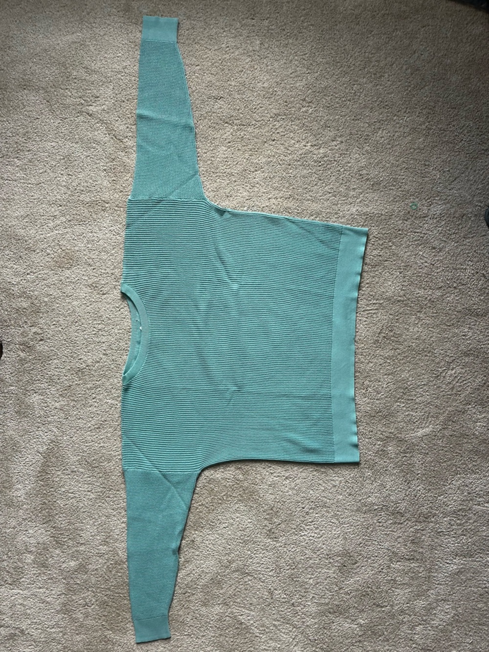 L.L. Bean Women's Aqua Knit Crewneck Sweater